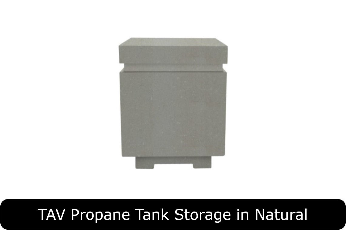 TAV Propane Tank Storage in NaturalConcrete Finish