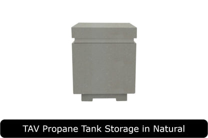 TAV Propane Tank Storage in NaturalConcrete Finish