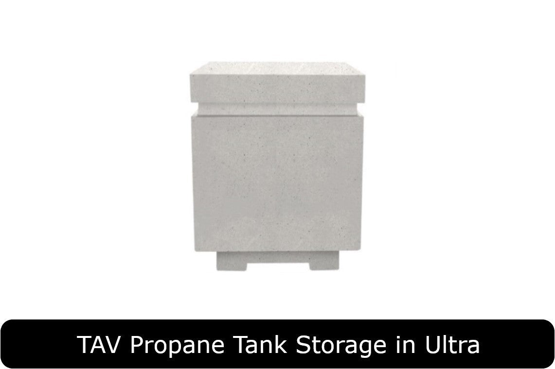 TAV Propane Tank Storage in Ultra Concrete Finish