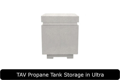 TAV Propane Tank Storage in Ultra Concrete Finish