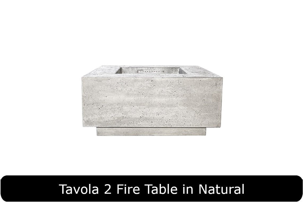 Prism Hardscapes Tavola 2 Square Gas Fire Pit Table