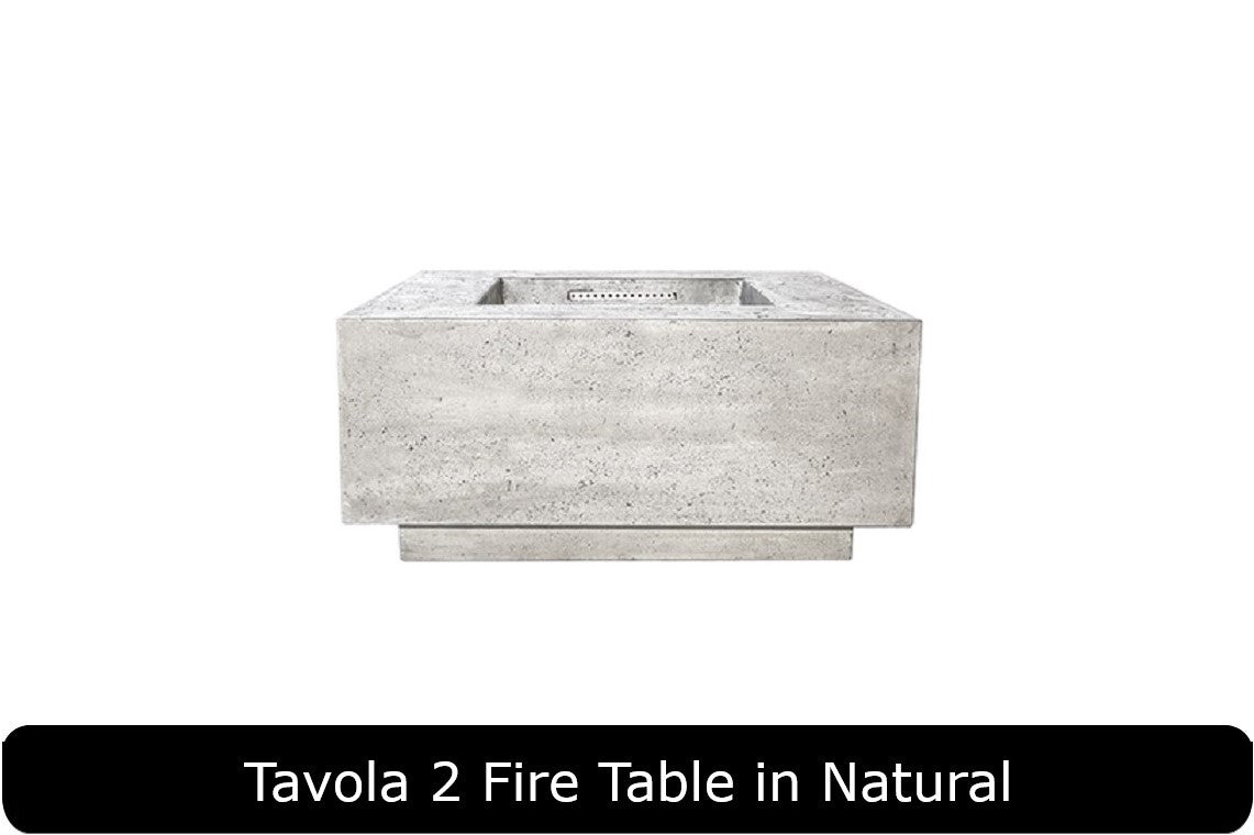 Prism Hardscapes Tavola 2 Square Gas Fire Pit Table