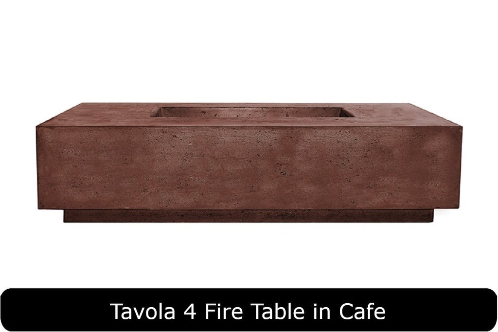 Prism Hardscapes Tavola 66 Slim Rectangle Gas Fire Pit Table