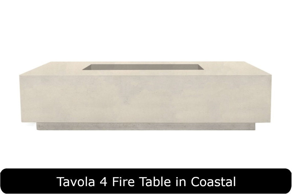 Prism Hardscapes Tavola 66 Slim Rectangle Gas Fire Pit Table