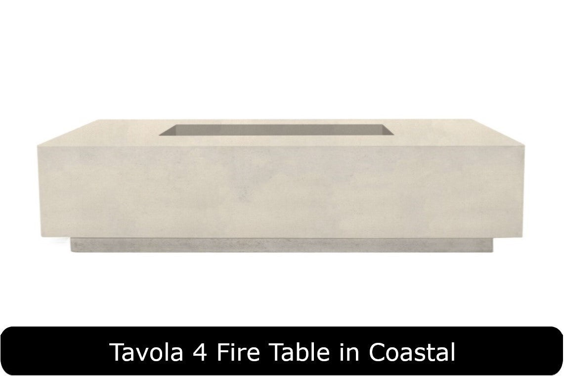 Prism Hardscapes Tavola 66 Slim Rectangle Gas Fire Pit Table