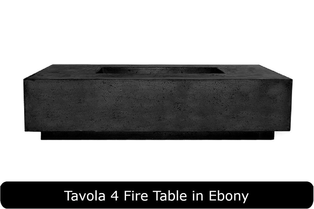 Prism Hardscapes Tavola 66 Slim Rectangle Gas Fire Pit Table