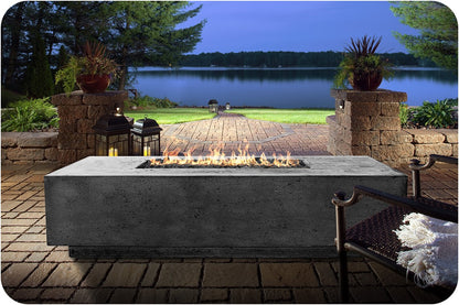 Lifestyle Image of the Tavola 4 Concrete Fire Table