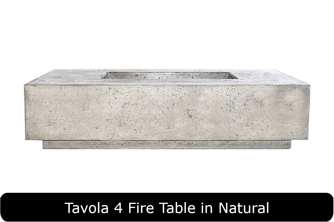 Prism Hardscapes Tavola 66 Slim Rectangle Gas Fire Pit Table