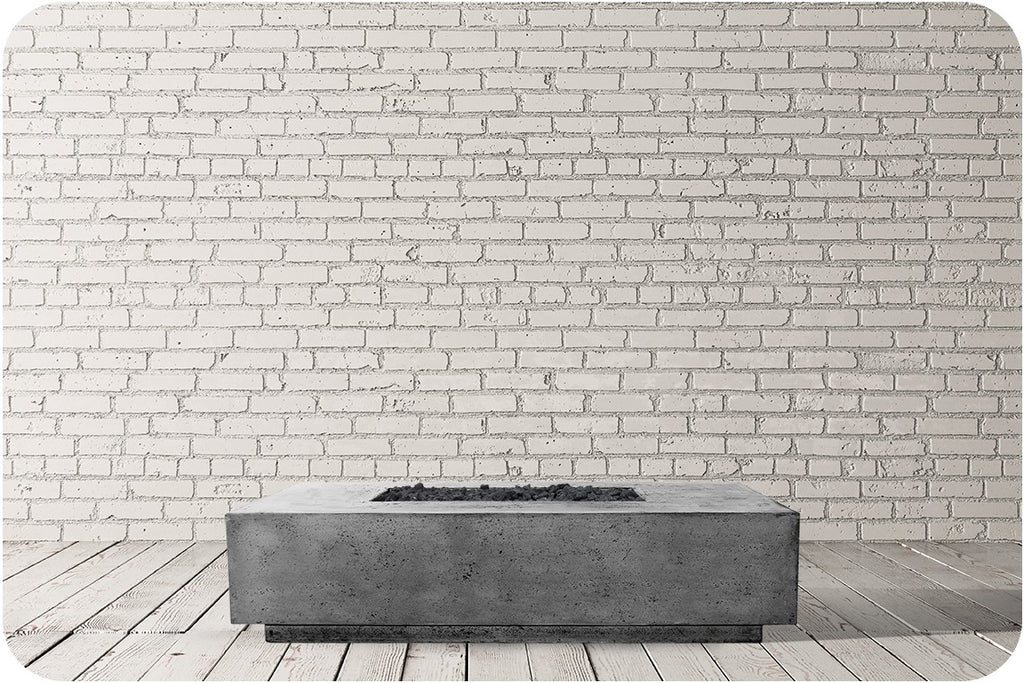 Prism Hardscapes Tavola 66 Slim Rectangle Gas Fire Pit Table