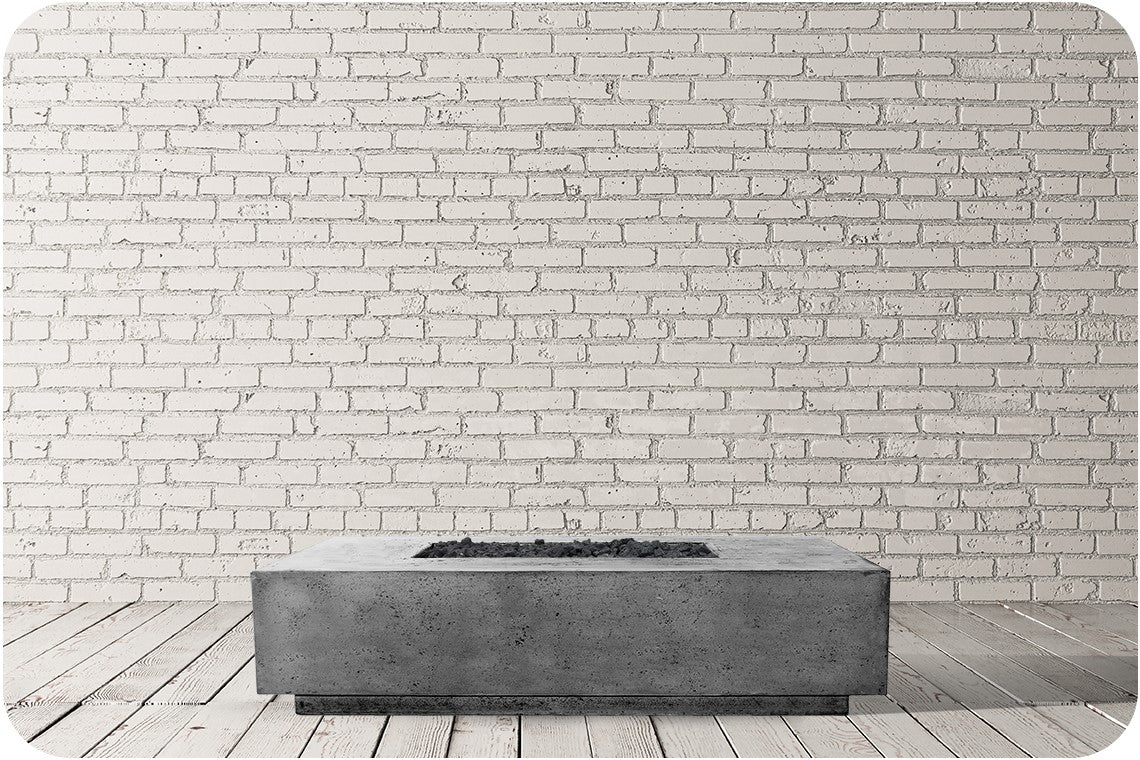Prism Hardscapes Tavola 66 Slim Rectangle Gas Fire Pit Table