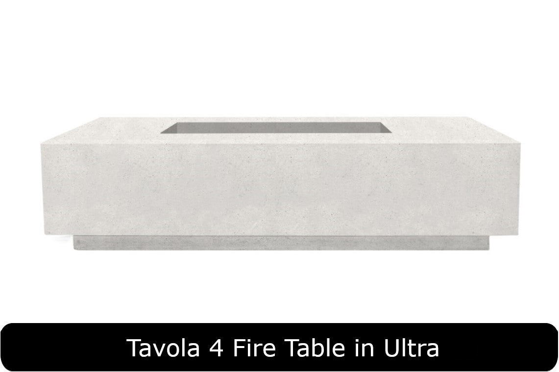 Prism Hardscapes Tavola 66 Slim Rectangle Gas Fire Pit Table